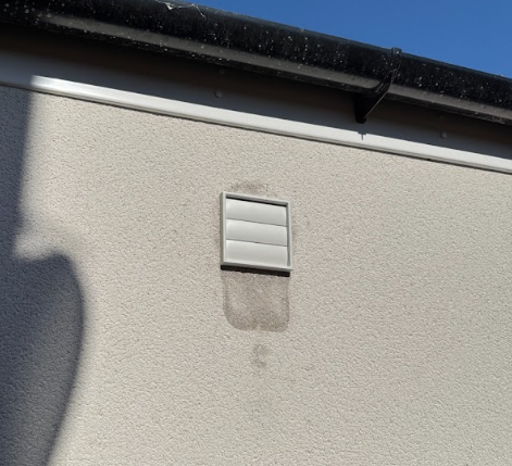 Outside Wall Extract Fan Hole Drilling in Loughton