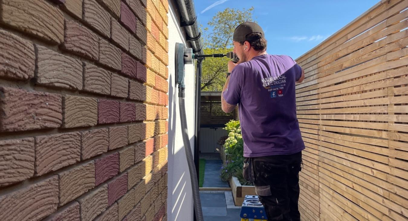 Outside Wall Extract Fan Hole Drilling in Loughton